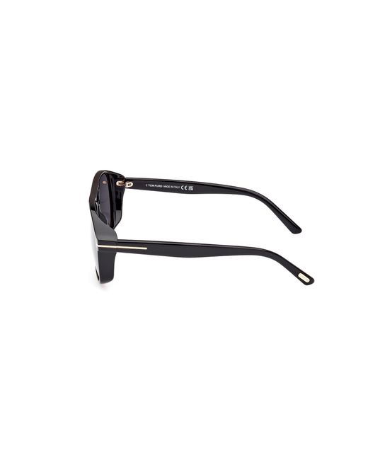 Tom Ford Black Ft1022 Rosco 01A Sunglasses Acetate Squared Normal for men
