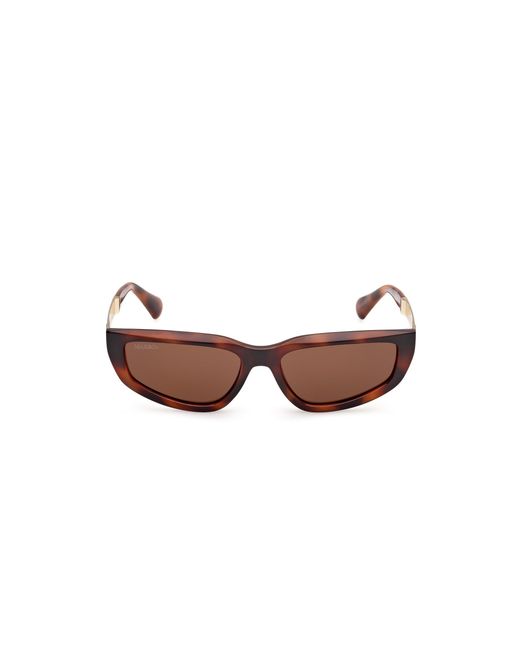 MAX&Co. Black Mo0125 52E Sunglasses Injected Cat Eye Normal