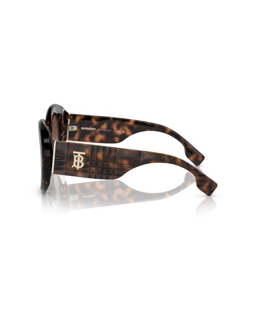 Burberry Black Be4370U 300213 Sunglasses Plastic Round Shaded