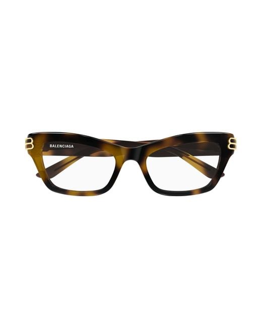 Balenciaga Black Bb0435O 003 Optical Frames Acetate Transparent Cat Eye