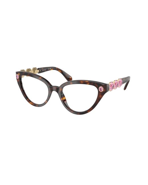 Swarovski Black Sk2028 1002 Optical Frames Acetate Cat Eye Normal