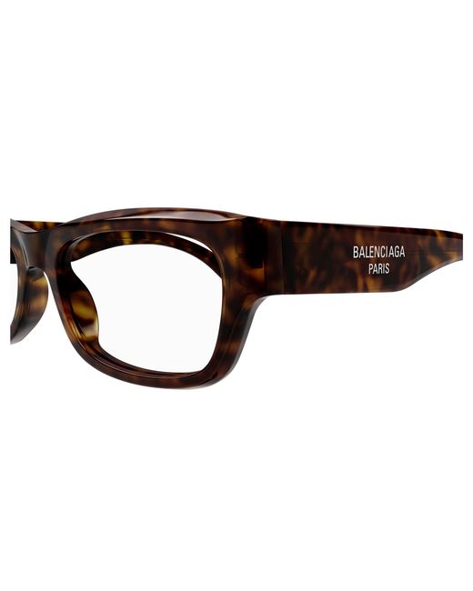 Balenciaga Black Bb0392O 002 Optical Frames Acetate Transparent Squared for men