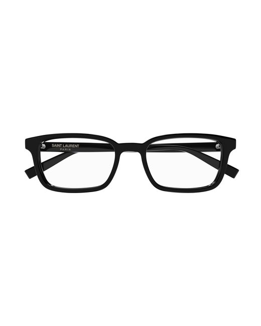 Saint Laurent Black Sl 671 001 Optical Frames Acetate Transparent Squared