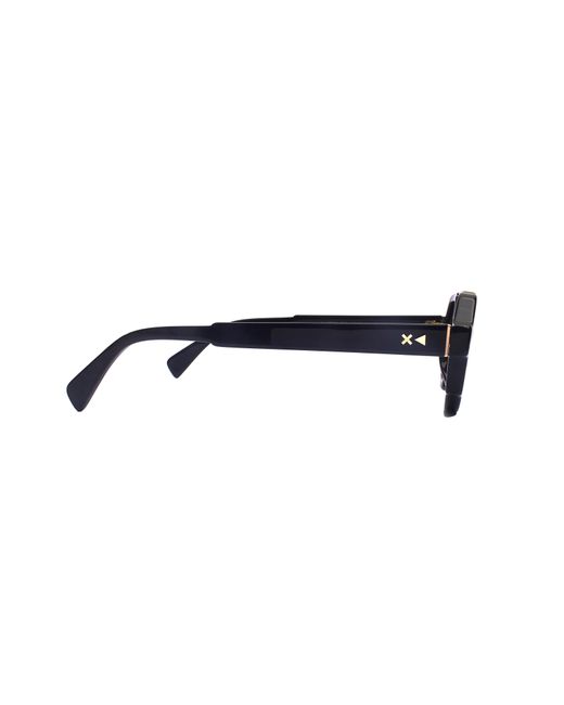 Xlab Blue Paxi Sunglasses Acetate Smoke Geometric Polarized