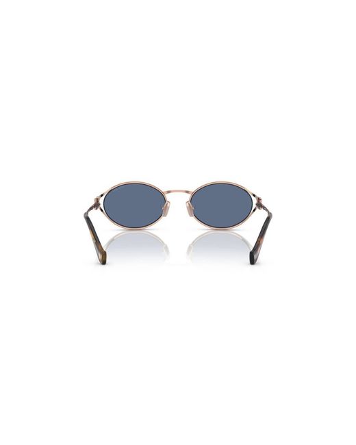 Miu Miu Black Mu 52Ys Zvf1V1 Sunglasses Metal Round Normal