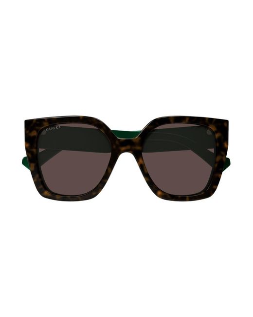 Gucci Black Gg1300S 002 Sunglasses Plastic Squared