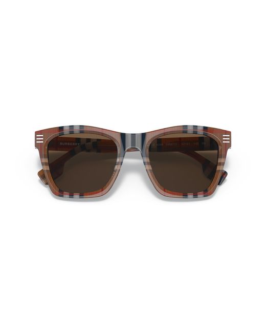 Burberry Black Be4348 Cooper 396673 Sunglasses Acetate Squared Normal for men
