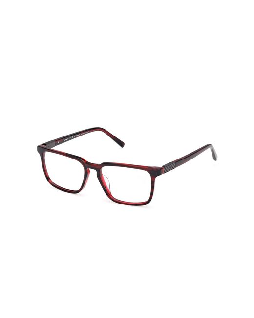Timberland Black Tb50072-H 066 Optical Frames Acetate Squared Normal for men
