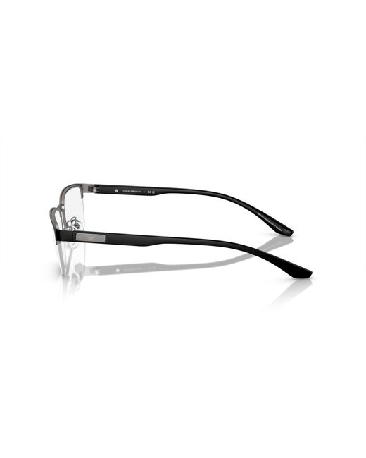 Emporio Armani Black Ea1147 3366 Optical Frames Metal Transparent Pillow Normal for men