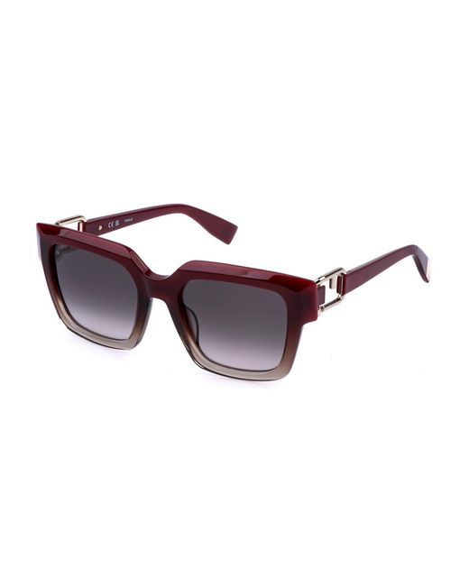 Furla Black Sfu981 0Ah7 Sunglasses Acetate Squared Normal Nuanced