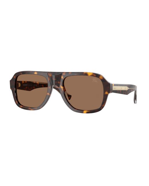 Burberry Black Be4478 420573 Sunglasses Acetate Pilot Normal for men