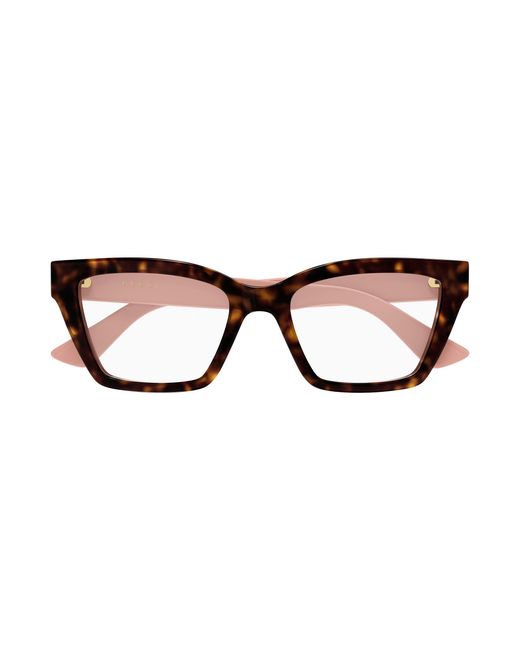 Gucci Black Gg1715O 017 Optical Frames Injected Transparent Cat Eye