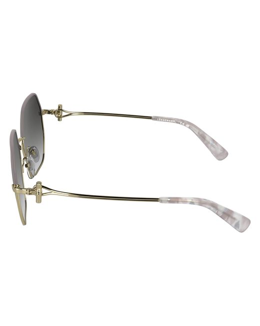Longchamp Black Lo191S 723 Sunglasses Metal Squared Normal
