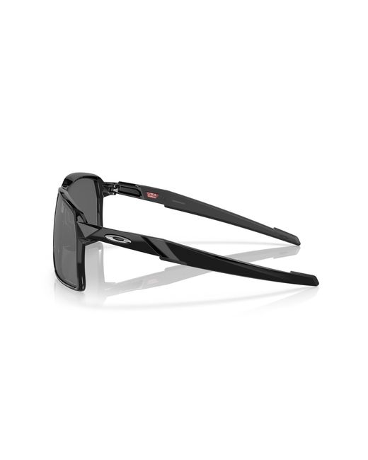 Oakley Black Oo9446 Portal 944604 Polished Sunglasses Plastic Squared Polarized Prizm for men