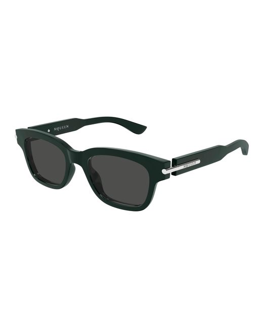 McQueen Black Am0497S 004 Sunglasses Acetate Squared