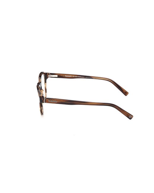 Timberland Black Tb50032 048 Optical Frames Acetate Round Normal for men