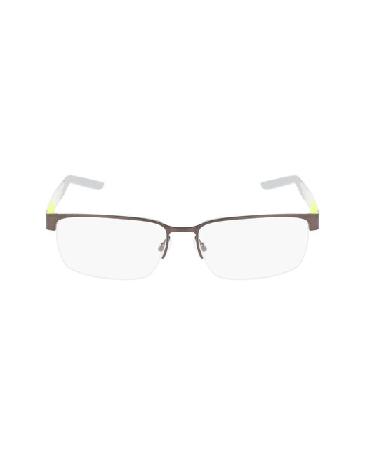 Nike Black 8184 070 Optical Frames Metal Squared Normal for men