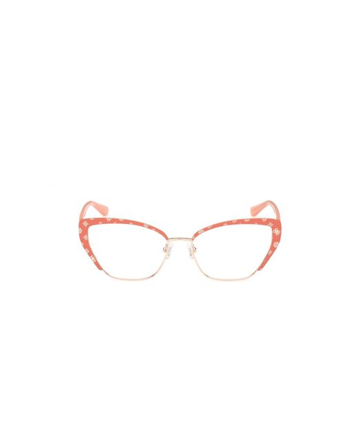 Guess Black Gu50122 074 Optical Frames Metal Cat Eye Normal