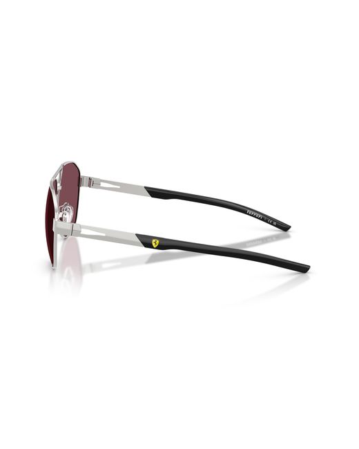 FERRARI SCUDERIA Black Fz5004D 103/1E Sunglasses Metal Geometric Normal for men
