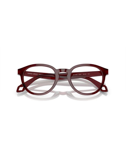 Giorgio Armani Black Ar7248 6045 Optical Frames Acetate Transparent Pantos Normal for men