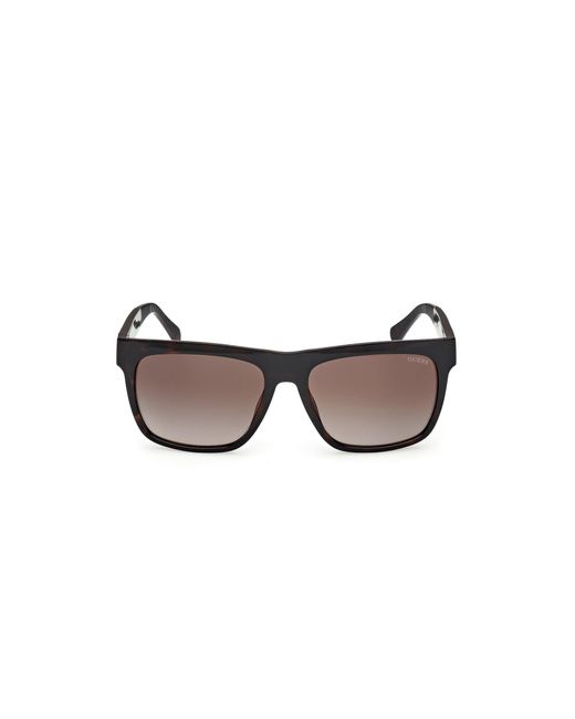 Guess Black Gu00222 52F Sunglasses Injected Squared Normal for men