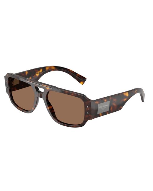 Dolce & Gabbana Black Dg4482 502/73 Sunglasses Acetate Pilot Normal for men