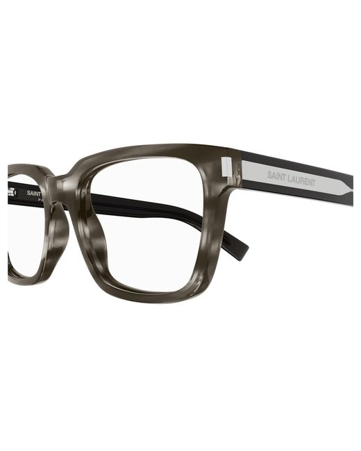 Saint Laurent Black Sl 621 005 Optical Frames Acetate Transparent Squared