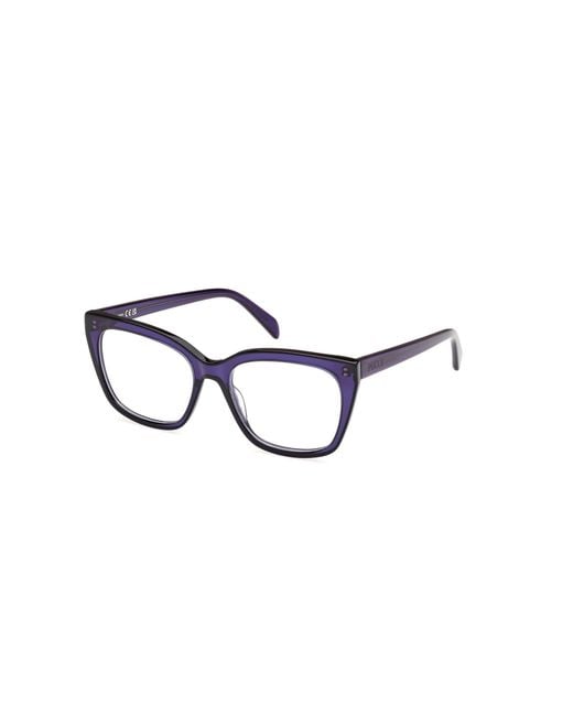 Emilio Pucci Black Ep5251 092 Optical Frames Acetate Squared Normal