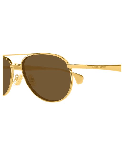 Bottega Veneta Black Bv1419S 001 Sunglasses Metal Geometric
