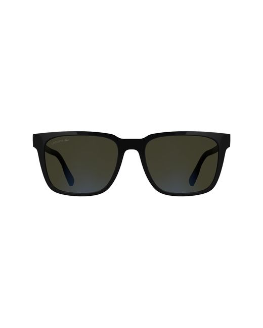 Lacoste Black L6077S 001 Sunglasses Bio-Injected Light Squared Normal for men