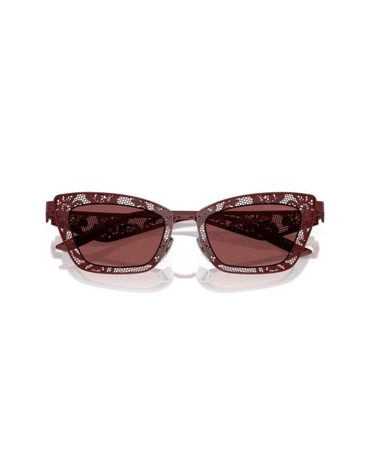 Dolce & Gabbana Black Dg2311 131975 Sunglasses Steel Cat Eye Normal
