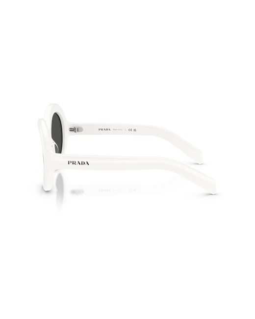 Prada Black Pr D08Su 17K08Z Sunglasses Acetate Round Normal