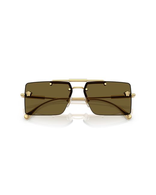 Versace Black Ve2245 100273 Sunglasses Metal Squared Normal