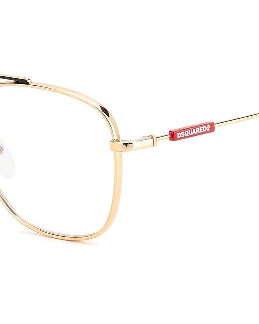 DSquared² Black D2 0047 Rhl Optical Frames Steel Squared for men