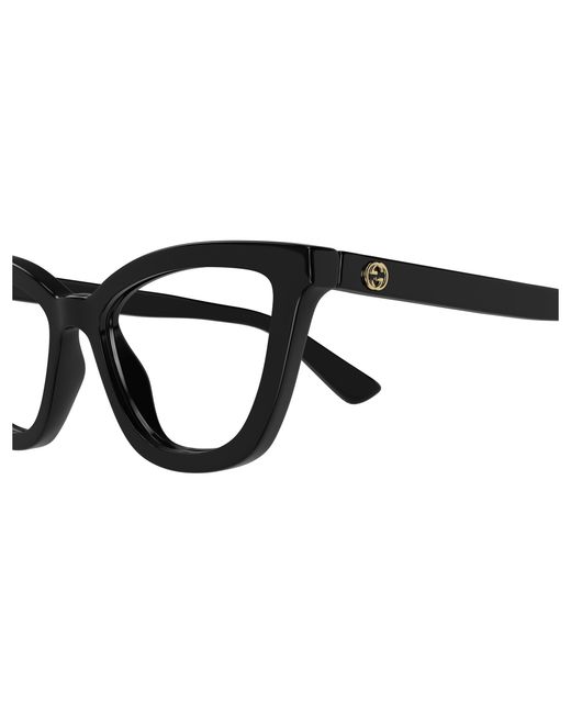 Gucci Black Gg1686O 001 Optical Frames Acetate Transparent Round