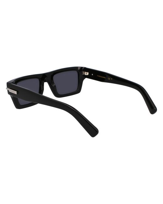 Ferragamo Black Sf2034S 001 Sunglasses Acetate Squared Normal for men