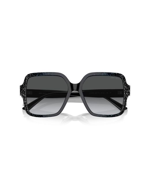 Jimmy Choo Black Jc5005 5041T3 Sunglasses Acetate Squared Polarized Shaded