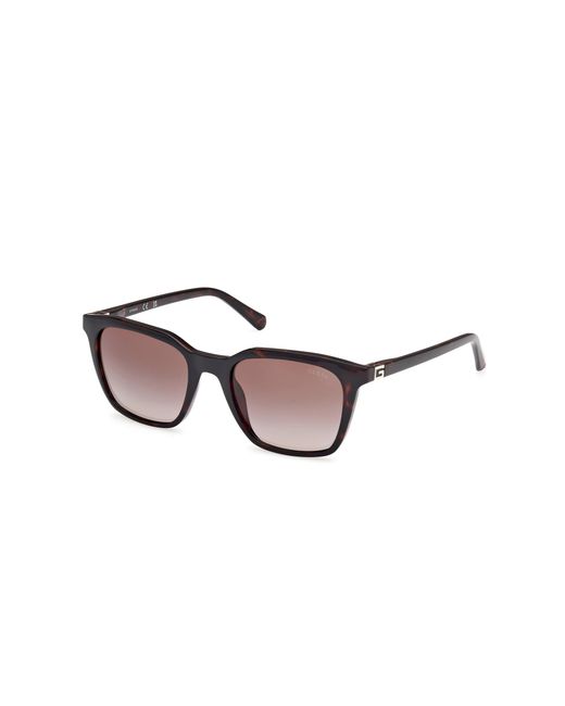 Guess Black Gu00170 52F Sunglasses Injected Squared Normal for men