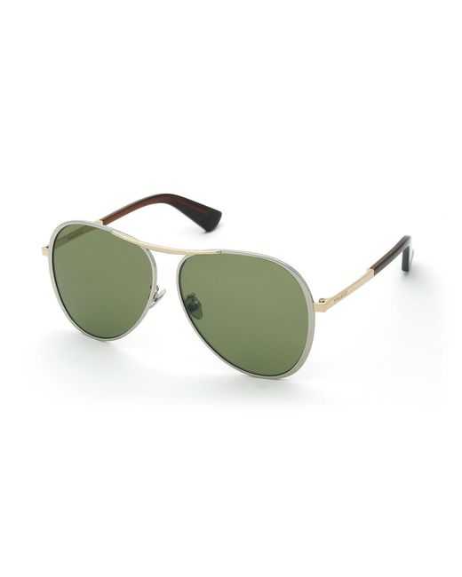 Nina Ricci Green Snr407 340Y Sunglasses Metal Pilot Normal
