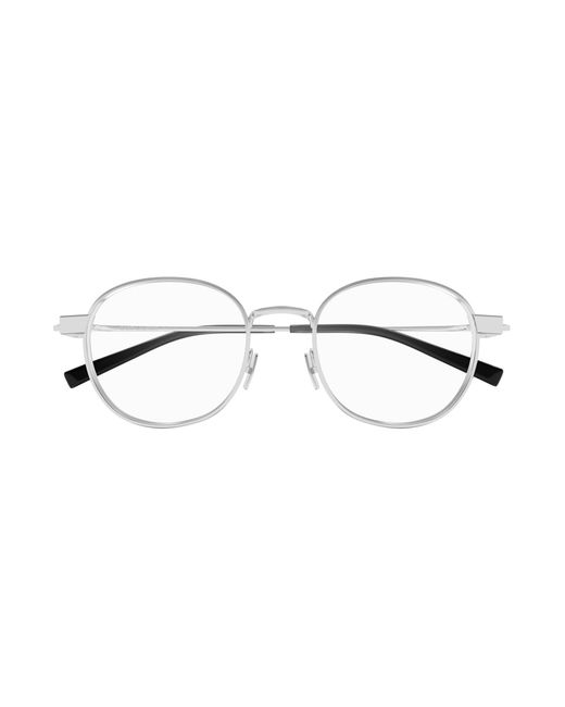 Saint Laurent Black Sl 785 001 Optical Frames Metal Transparent Round