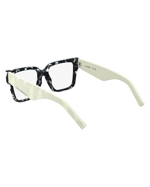 Karl Lagerfeld Black Kl6201 016 Optical Frames Acetate Squared Normal
