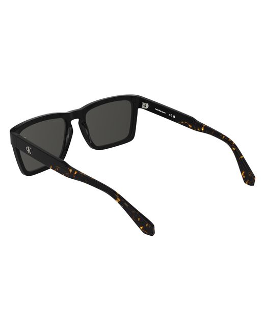 Calvin Klein Black Ckj25617S 001 Sunglasses Acetate Smoke Squared Normal for men
