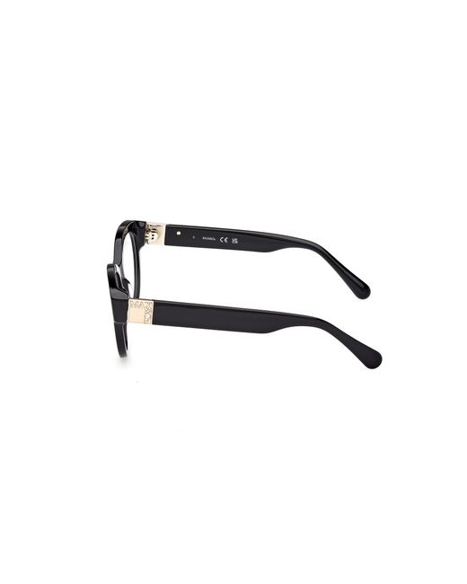 MAX&Co. Black Mo5192 001 Optical Frames Acetate Round Normal