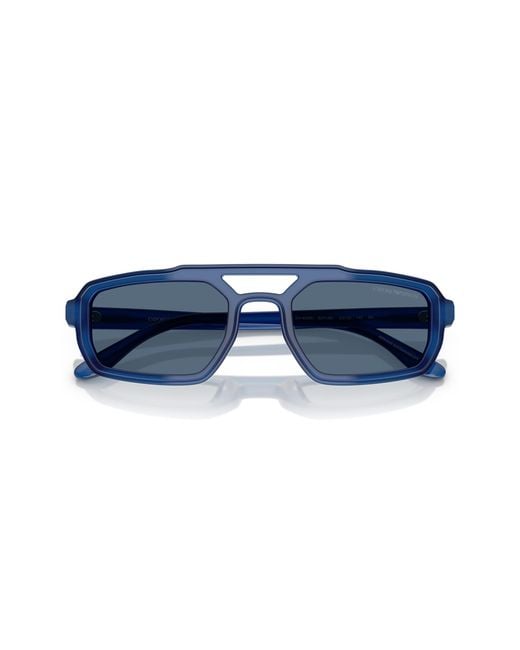 Emporio Armani Black Ea4240U 620180 Sunglasses Acetate Geometric Normal for men