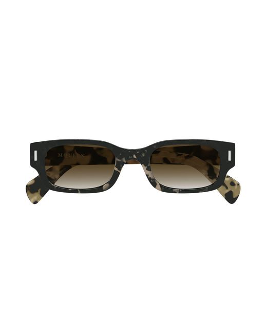 McQueen Black Am0549S 002 Sunglasses Acetate Round