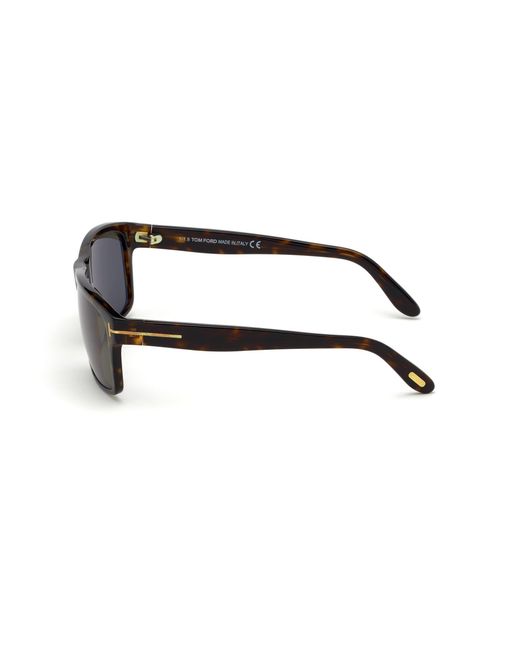 Tom Ford Black Ft0678 August 52N Sunglasses Acetate Geometric Normal for men
