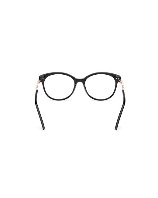 Guess Black Gm50046 001 Optical Frames Acetate Round Normal