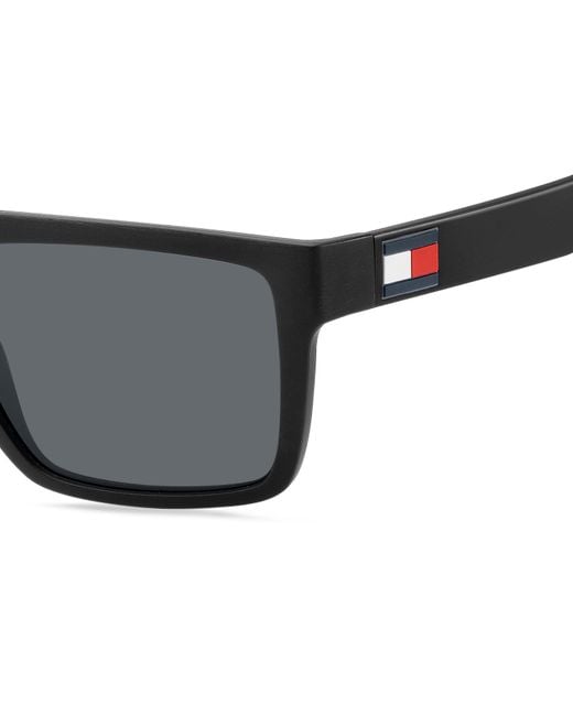 Tommy Hilfiger Black Th 1605/S 003/Ir Sunglasses Plastic Squared Normal for men