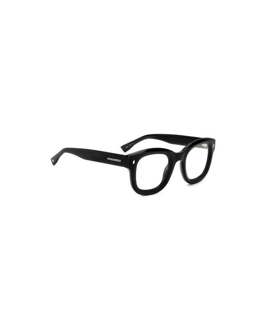 DSquared² Black D2 0091 2M2 Optical Frames Plastic Squared for men