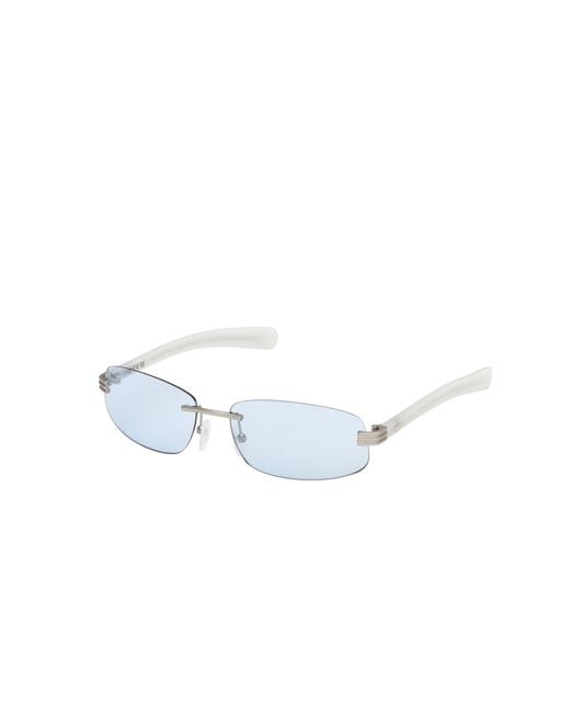 Adidas White Or0130 17V Sunglasses Metal Squared Photochromic